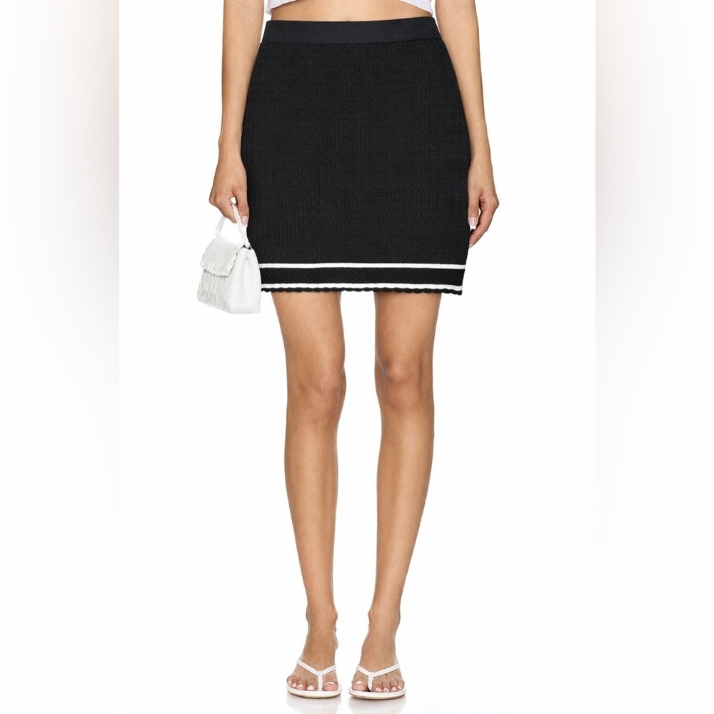 House of Harlow 1960 Black Textured Knit Skirt XS